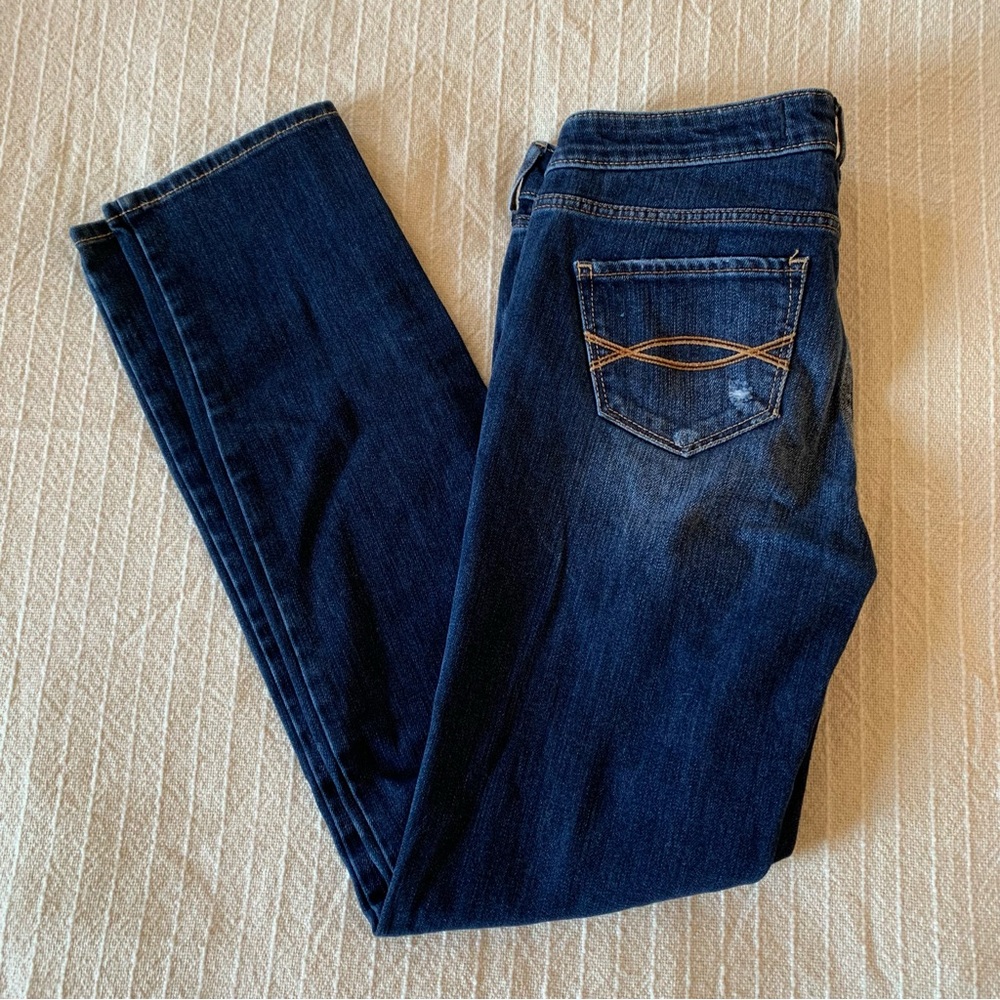 Y2K A&F Riptide Distressed Low Rise Skinny Jeans - Picture 7 of 10
